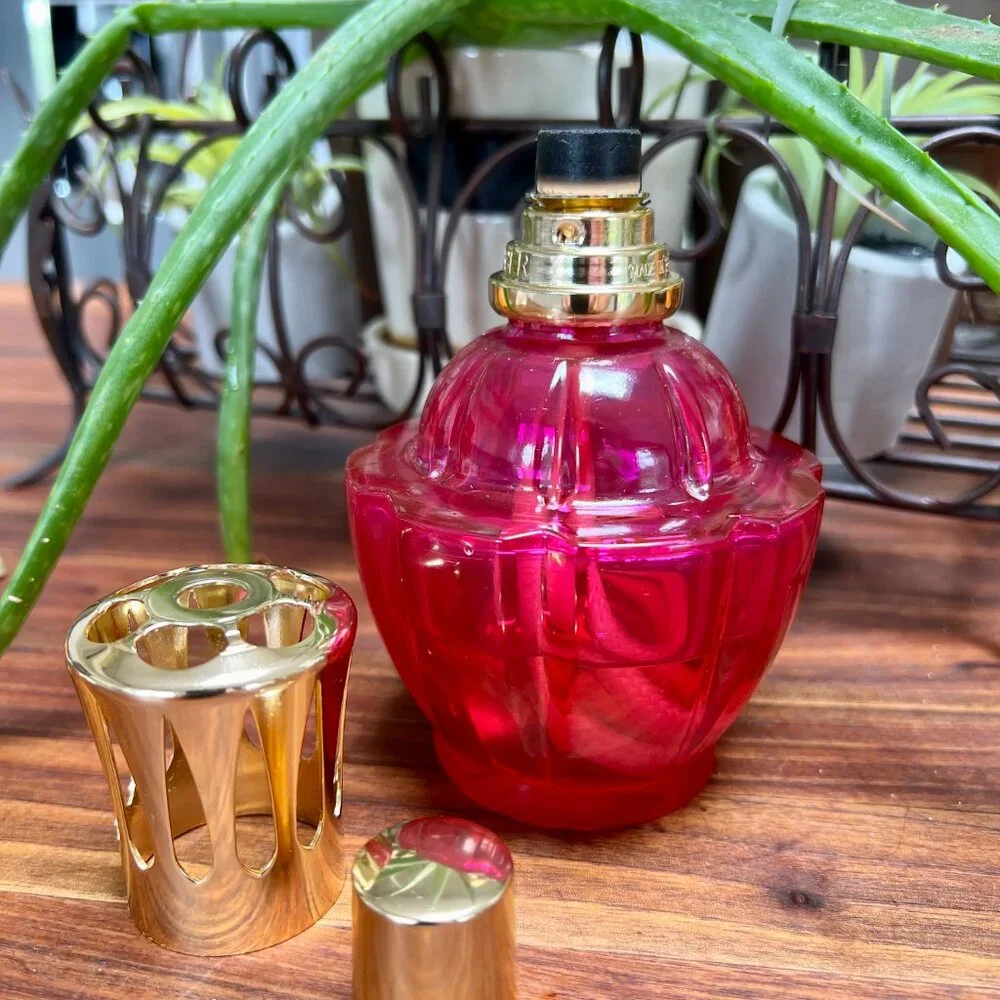 Vintage Lampe Berger Paris Pink Fragrance Diffuser & Bag